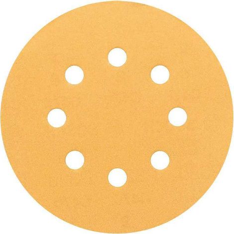 5 Disques abrasifs C470 BOSCH pour ponceuses excentriques Ø 125 mm Best for Wood and Paint 8 trous/Grain:60