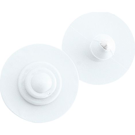 Boucles de marquage Ukaflex bouton+bouton nue blanc (1/3)