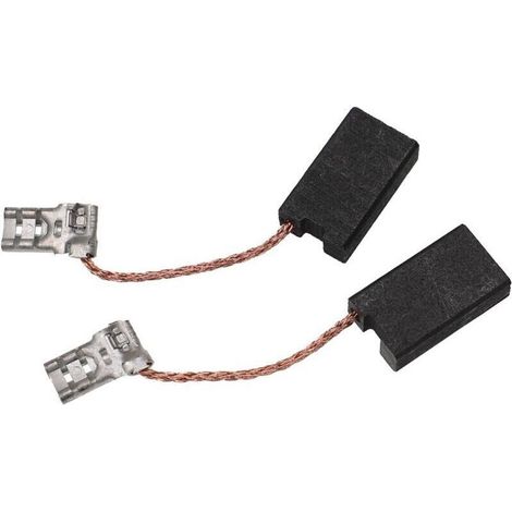 2x Balais de charbon pour moteur 5 x 10 x 17mm compatible avec Mafell scie circulaire à guidage KSS 300, KSS 400, KSS 60 cc outil électrique