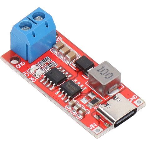 Module de Chargeur 4S pour Batteries Li-ion, Carte de Chargement Boost Type C vers 16.8V, Entrée 4A Sortie 1.12A, Rouge