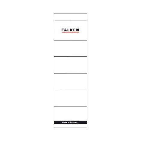FALKEN Rückenschild Falken breit/kurz 54 x 190 mm (B x H) weiß 10 St./Pack. (1/3)