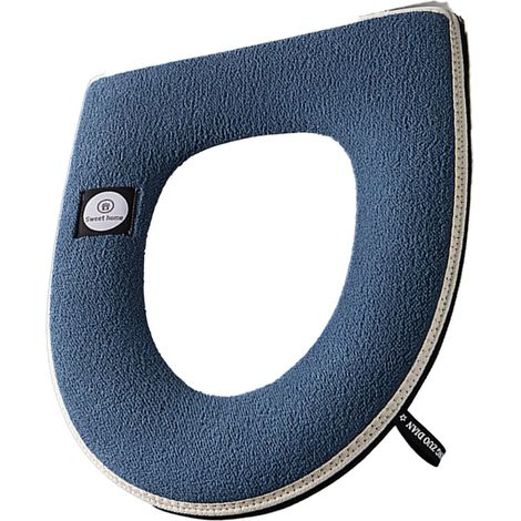 Tapis De Siège De Toilette - En Fibre Acrylique Élastique - Pour Sièges Ronds Et U - Lavable En Machine - Lot De 4 (1/5)