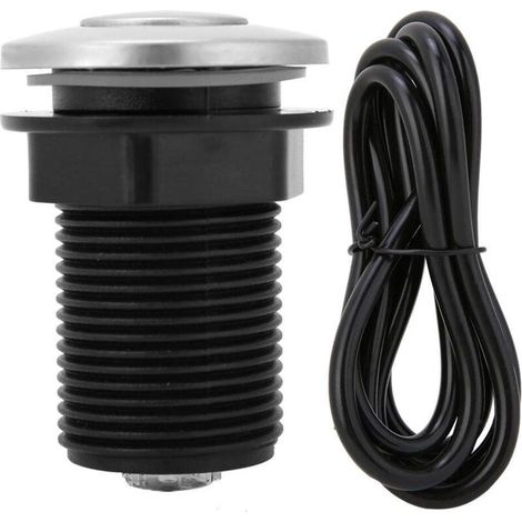 SJLERST Interrupteur à air indésirable interrupteur automatique bouton + kit tuyau pneumatique, 32mm (1/5)
