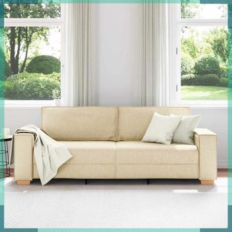 Canapé - 4104997 - Crème - Tissu - 220 x 80 x 84 cm (1/5)