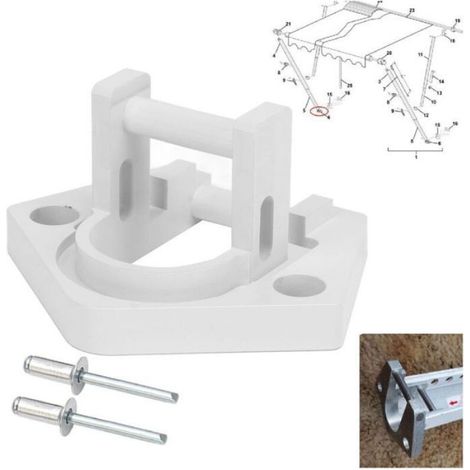 Pied Inférieur pour Auvent de Camping-Car, Pied Inférieur pour Traitement CNC Sunchaser II Installation Simple pour Le Matériel Ar (1/4)