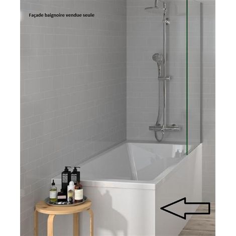Habillage de baignoire blanc 1400x570mm – Finition soignée avec chants plaqués – Pour espaces humides – SKU B10G22140B – Neova