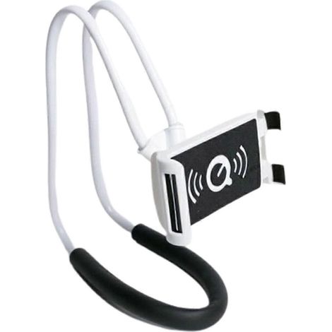 Support de téléphone portable flexible et portable à suspendre au cou, idéal pour le lit - Yx Blanc (1/5)