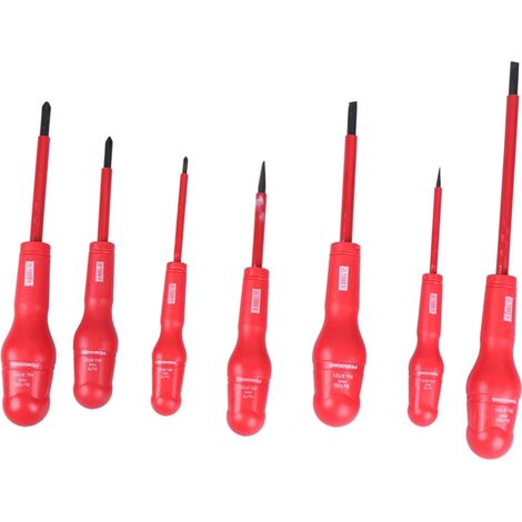 Kit tournevis électricien isolés, 7 pièces, pour électricité (1/5)