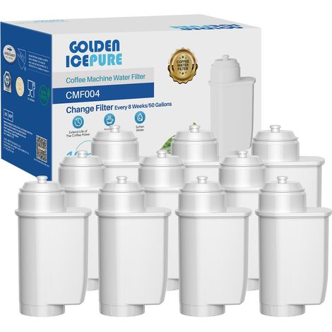 Lot de 10 filtres à eau pour machine à café EQ Series, EQ3/EQ6/EQ9, EQ500, S700, 575491, TCZ7003, TCZ7033
