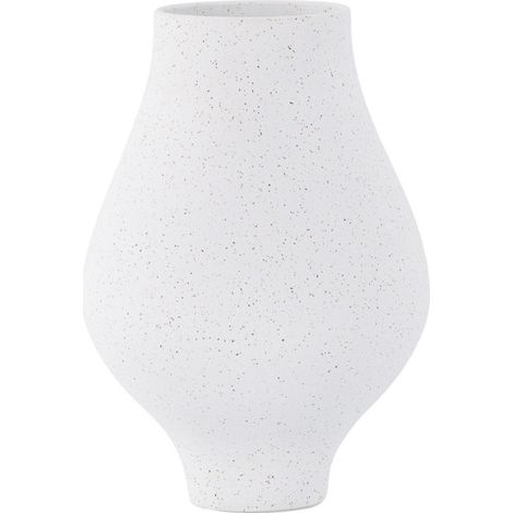 Vase Design "Rellis" 24cm Blanc (1/4)