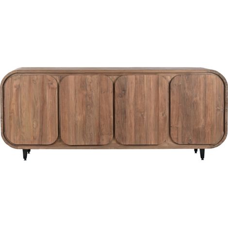 Buffet Teca Reciclada 200X45X80 4 Puertas Natural (1/5)
