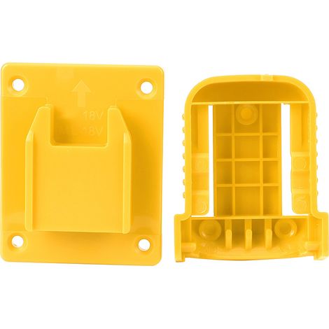 Dispositif de montage pour batteries 20V, batteries 18V et outils électriques (Jaune) (1/5)