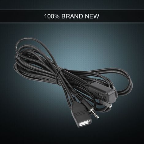 Interface Audio USB/AUX Étanche pour Voiture – Câble Portable Compatible avec Lecteurs USB et Jack 3,5 mm (1/5)