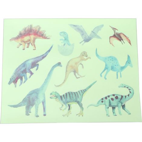 muraux lumineux dinosaures papier peint autocollant