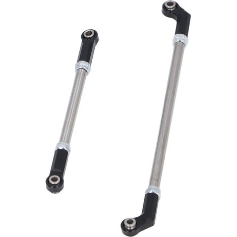 Biellette de direction en alliage d'aluminium 90 mm pour voitures RC SCX10 III 1/10 (noir) (1/5)