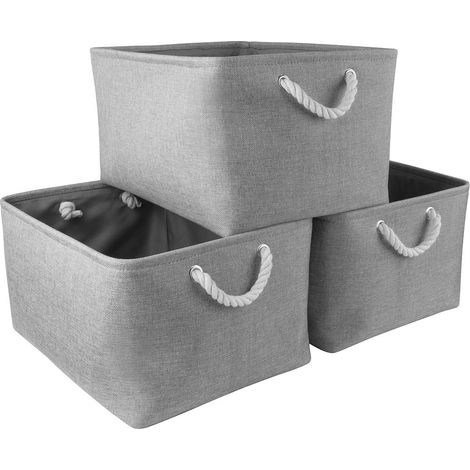 1 Panier à linge, pliable, tissu robuste, poignées corde, rangement maison (1/5)