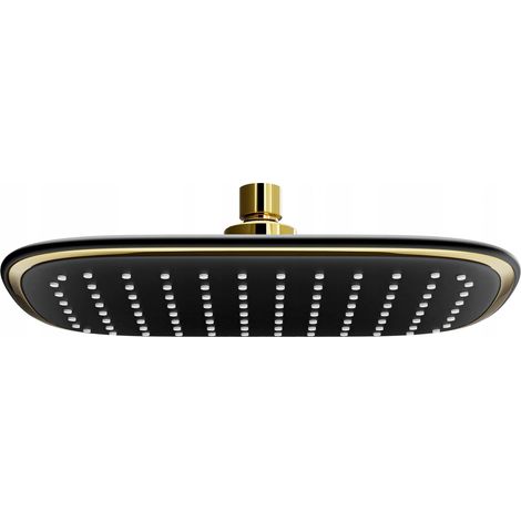 Mexen D-49 Kopfbrause 25x29 cm, Schwarz/Gold - 79749-75 (1/3)