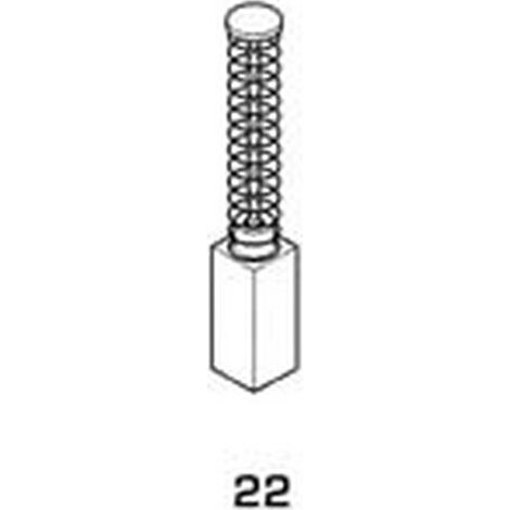 8PZ SPAZZOLE CARBONCINO ELETTROUTENSILI MODELLO 22 FELISATTI 1726 mm6x6x13h