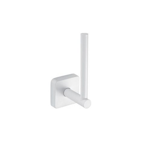 Portarotolo verticale a muro in acciaio inox bianco opaco  CLODE-B kamalu
