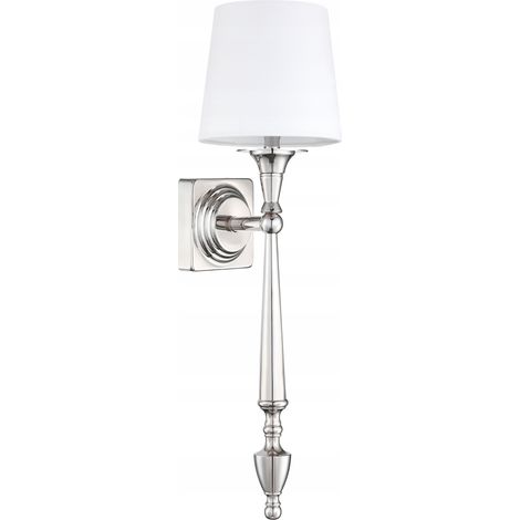 Aplique de pared redondo de metal plateado Cosmo Light Austin E27 de 40 W (1/5)