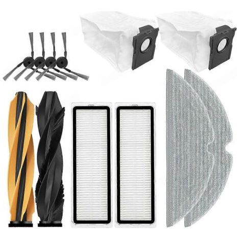 Accessoires pour Dreame D20 Pro Plus / D20 Pro : brosse principale, filtre HEPA, sac à poussière, chiffon de rechange