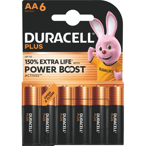 Pila Alcalina Serie Plus Power Boost 6 Pezzi. Stilo 1 5 V Duracell