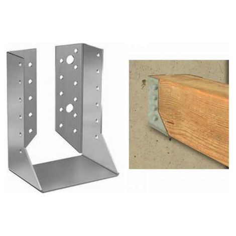 STAFFA SCARPA SUPPORTO ALI INTERNE ANCORAGGIO TRAVI IN LEGNO 120x160 mm