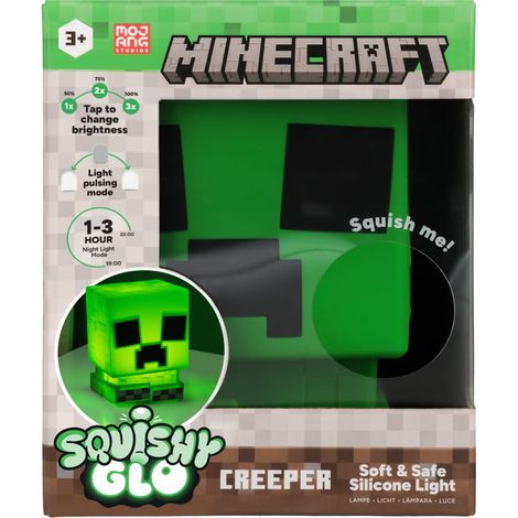 Paladone, Lampada Minecraft Creeper Squishy, Silicone, Luce Notturna, 11-15 cm (1/5)