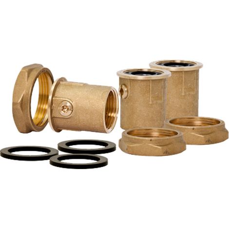 ESBE Vanne d'arrêt à bille avec raccords pour unité de charge série LTC/VTC ,Écrou-tournant DN40 - 1.1/2 x Femelle DN50 - 2, 3