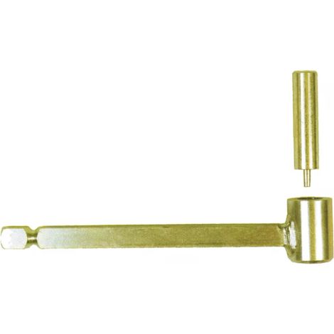 50 Gonds de volet Pierre et béton D. 10 x 80 mm - Clav. D. 14 mm - Simple volet - Zingué jaune