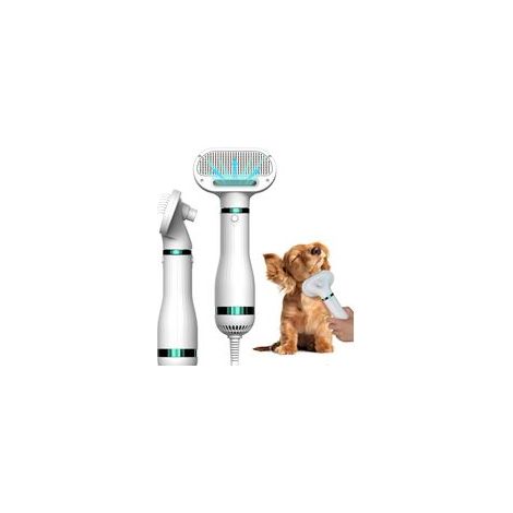 Dog Hair Dryer 3 In 1 Portable Hair Dryer And Brush, Adjustable Temperature And Automatic Hair Removal One Button, Blower Hair Grooming Hair Comb For Small And Large Pets (1/5)