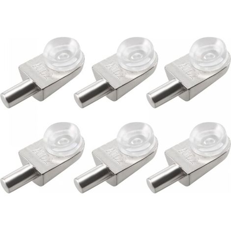 20pcs Taquets étagère mural support d'étagère en verre en alliage de zinc ventouse (1/5)