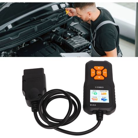Scanner OBD2 V318, écran couleur, prend en charge 10 langues, outil de diagnostic automobile certifié UKCA. (1/5)