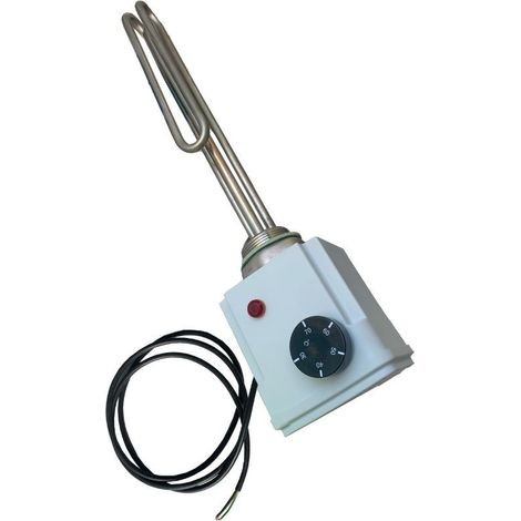 Résistance électrique 3kW – Monophasée 230V – Raccord 1'1/2 – AISI 316L – Isolation MgO – Protection IP65 – Régulation 30 à 70°C
