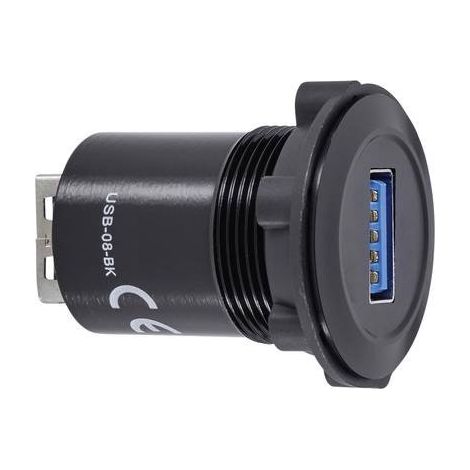 TRU COMPONENTS USB-08-BK Presa USB Presa Contenuto: 1 pz. (1/3)