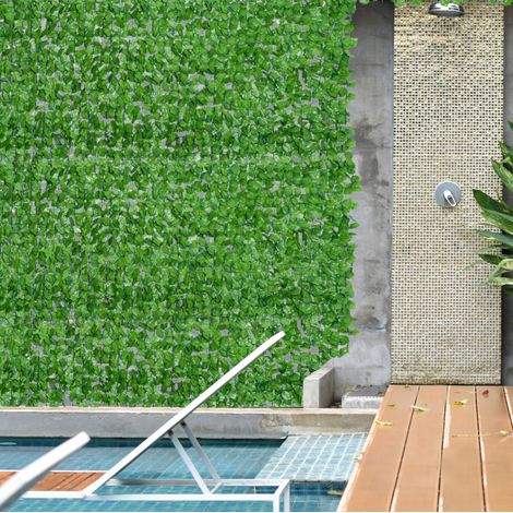 Seto artificial pantalla de privacidad 300 x 100 cm, verde claro HAVRYA (1/5)