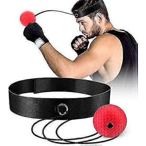Balle de réflexe de boxe améliorée, idéale pour adultes et enfants. Le meilleur équipement de boxe pour l'entraînement, l'amélioration de la coordination œil-main et le renforcement de la forme physiq (1/5)