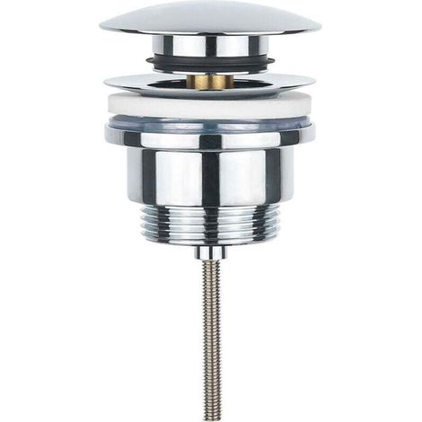 UNIVERSAL CLICK-CLACK SINK PLUG REA GOLD - chrome MUMU (1/3)