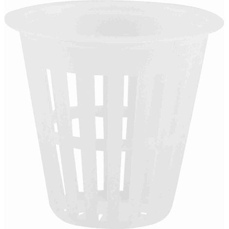 Panier Hydroponique Blanc - 10 Pièces Panier Plastique Durable pour Plantes Soilless Jardin et Balcon (1/4)
