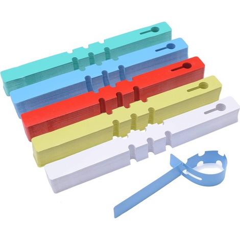 Lot de 500 étiquettes pour plantes – 20 x 2 cm – 5 couleurs – Imperméables – Pépinière (1/5)