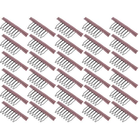 30 Edelstahl-Haarnadeln mit 7 Zinken für Perücken, Haarteile und Haarverlängerungen (1/5)