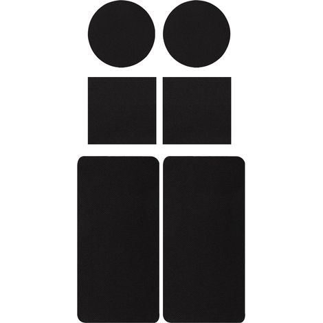 6pcs Patchs Autocollants pour Trampoline, Kit de Réparation Patchs à 3 Formes Ruban Adhésif pour Réparer Les Déchirures ou Les Trous dans Tapis Trampoline (1/5)