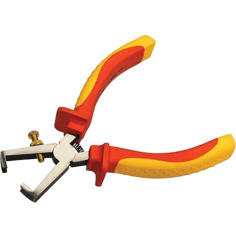 Faithfull VDE Insulated Wire Stripper 170mm, Chrome Vanadium Steel, EN 60900:2012 Tested, Safe to 1,000 V AC (1/3)