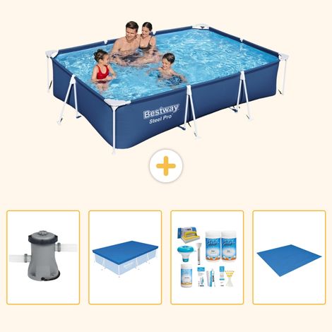 Bestway Bestway Steel Pro Rectangulaire - 300x201x66 cm - 5-pièces S251 (1/5)
