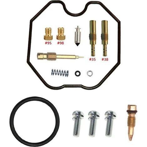 Kit de réparation pour carburateur – Compatible avec Honda Rebel 125 CA125 (1995–1999), pièces de rechange haute précision, kit complet avec joints, membranes et gicleurs-lsw-Chrom