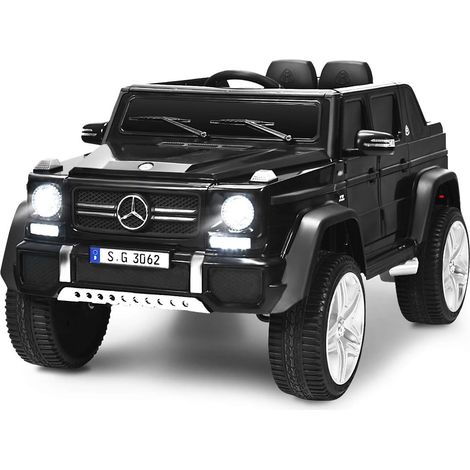 COSTWAY Mercedes Benz Vehículo G650-S 12 V para Niños, con Suspensiones de Muelles, Luces LED, Vehículo Eléctrico con Control (Negro)