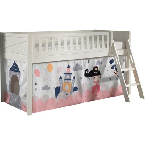 Lit Enfant Tente "Scott Princesse Sophie" 90x200cm Blanc (1/5)