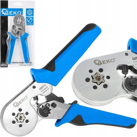 Pinza Geko per crimpatura esagonale 0,25-6 mm2 per puntali G01774 (1/5)