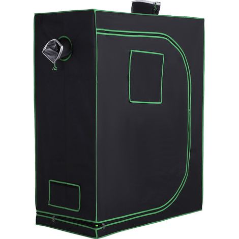 Serra Idroponica da Interno in Mylar con Prese d'Aria Regolabili 120x60x150 cm (1/5)