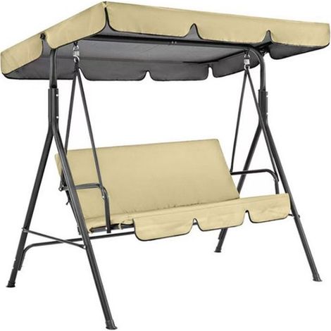 Bâche de protection contre la pluie pour portique de balançoire, taille XL. Convient aux portiques de balançoire de dimensions 164 x 114 x 15 cm et aux assises de dimensions 150 x 50 x 10 cm. Bâche im (1/5)